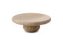 Hermia Plato para servir tartas de mármol travertino beige MAR09940104D